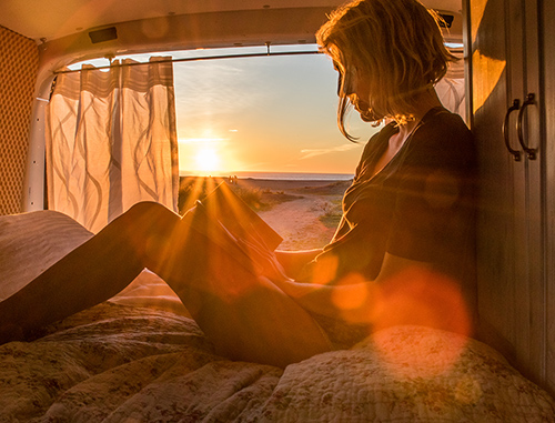 Alleine reisen als Frau im Camper