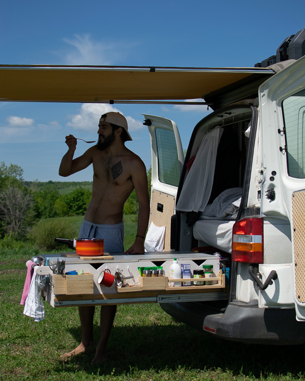 Campervan kitchen