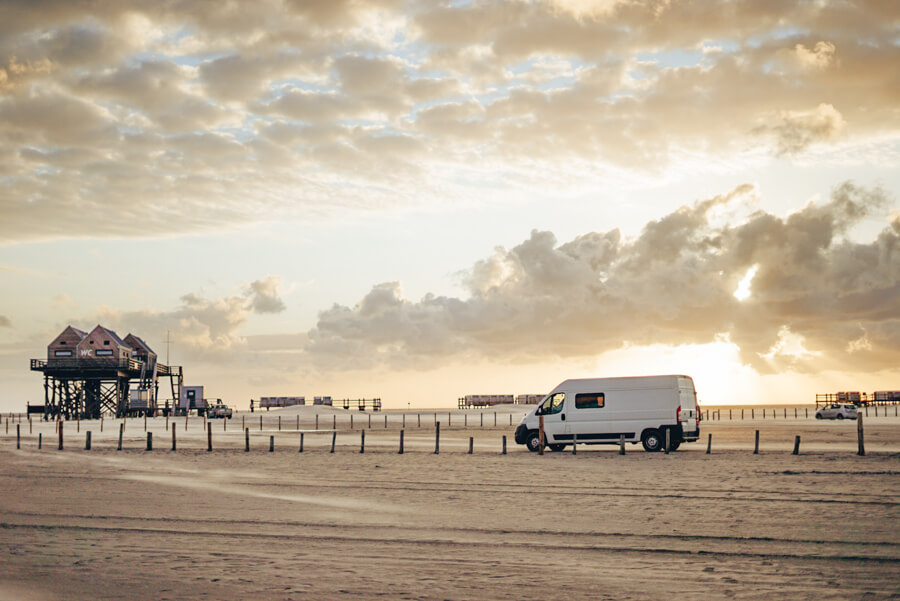 Campervan am Strand