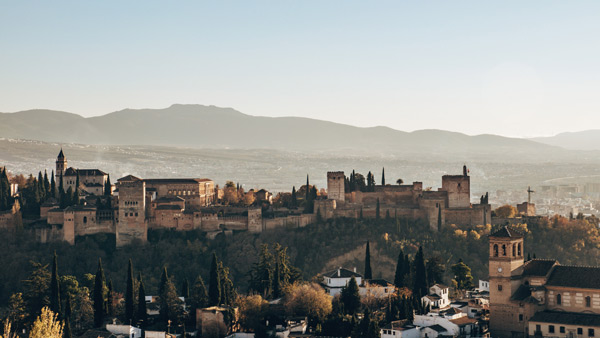 Granada Ausblick Alhambra